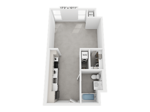 a floor plan of a small apartment